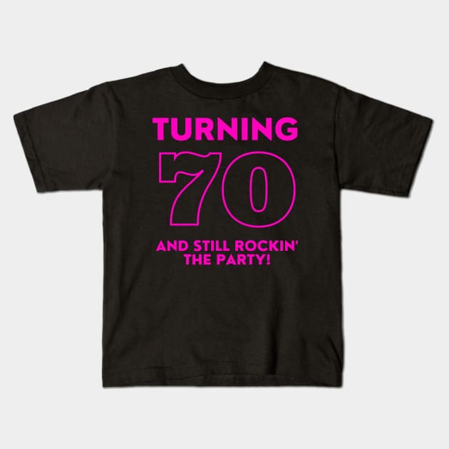 Funny 70th Birthday Quote Grandfather Birthday, Uncle Birthday Kids T-Shirt by TayaDesign